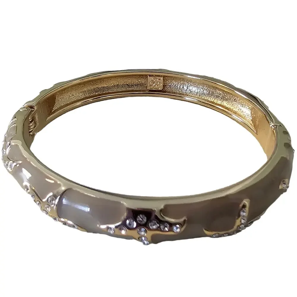 Joan Boyce Enamel Starfish Hinged Bracelet